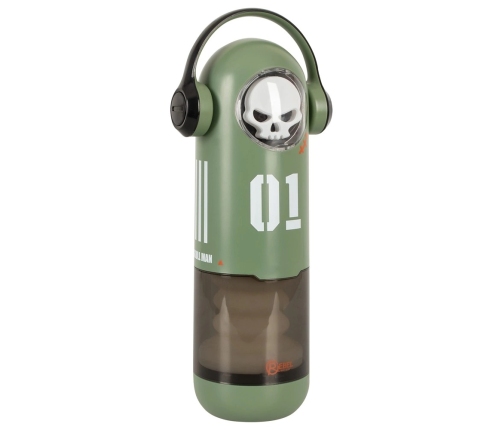 Rebel SKULL 3F Intimate Device with Heating & Thrusting, Black, 30 cm