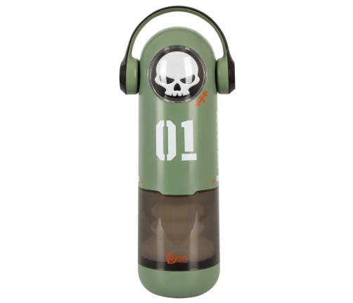 Rebel SKULL 3F Intimate Device with Heating & Thrusting, Black, 30 cm