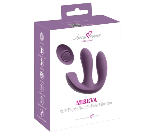 beau coeur Mireva RC Triple - Multi-Zone Remote-Controlled Intimate Device