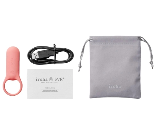 iroha SVR+ Coral Pink Silicone Multi-Functional Vibrating Ring