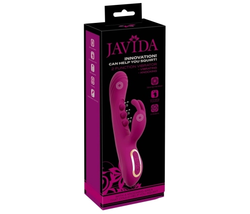 Javida 2F Silicone Dual-Action Vibrator, 7 Modes, Rechargeable, 22.5cm