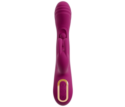 Javida 2F Silicone Dual-Action Vibrator, 7 Modes, Rechargeable, 22.5cm