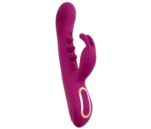 Javida 2F Silicone Dual-Action Vibrator, 7 Modes, Rechargeable, 22.5cm