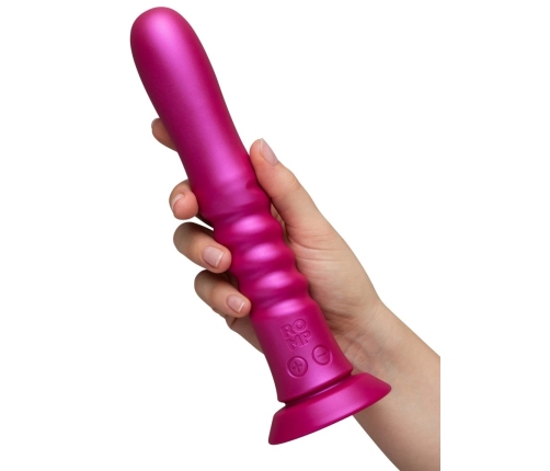 ROMP Jiggle Thrusting Silicone Intimate Device with Suction Cup, Purple