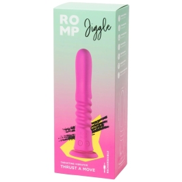 ROMP Jiggle Thrusting Silicone Intimate Device with Suction Cup, Purple