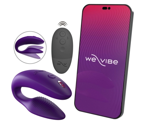 We-Vibe Sync 2 Intimate Partner Device, Purple, Adjustable Design