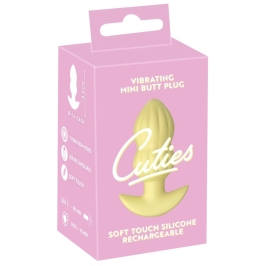 Cuties Vibrating Plug Yellow - Compact Silicone Model, 7 Modes, 8 cm Cuties Vibrating Plug Yellow - Compact Silicone Model, 7 Modes, 8 cm