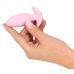 Cuties Rose Vibrating Plug - Compact Silicone Model, 7 Modes, 8 cm