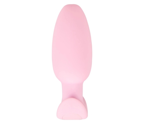 Cuties Rose Vibrating Plug - Compact Silicone Model, 7 Modes, 8 cm