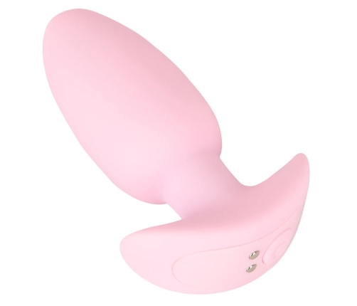 Cuties Rose Vibrating Plug - Compact Silicone Model, 7 Modes, 8 cm