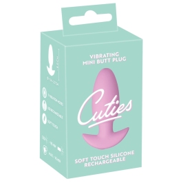 Cuties Rose Vibrating Plug - Compact Silicone Model, 7 Modes, 8 cm Cuties Rose Vibrating Plug - Compact Silicone Model, 7 Modes, 8 cm