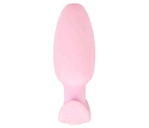 Cuties Rose Vibrating Plug - Compact Silicone Model, 7 Modes, 8 cm