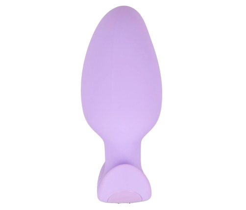 Cuties Vibrating Plug Purple - Compact Silicone Model, 7 Modes, 8 cm