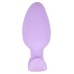 Cuties Vibrating Plug Purple - Compact Silicone Model, 7 Modes, 8 cm