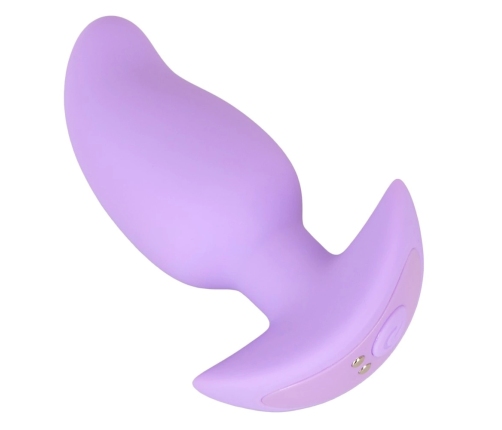 Cuties Vibrating Plug Purple - Compact Silicone Model, 7 Modes, 8 cm