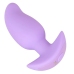 Cuties Vibrating Plug Purple - Compact Silicone Model, 7 Modes, 8 cm