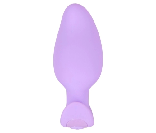 Cuties Vibrating Plug Purple - Compact Silicone Model, 7 Modes, 8 cm
