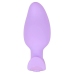 Cuties Vibrating Plug Purple - Compact Silicone Model, 7 Modes, 8 cm