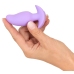 Cuties Vibrating Plug Purple - Compact Silicone Model, 7 Modes, 8 cm