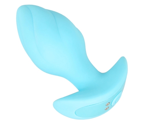 Cuties Vibrating Plug Blue - Compact Rechargeable Silicone Model 8 cm
