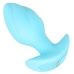 Cuties Vibrating Plug Blue - Compact Rechargeable Silicone Model 8 cm