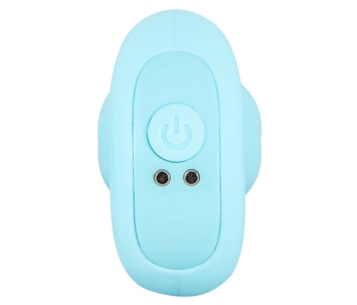 Cuties Vibrating Plug Blue - Compact Rechargeable Silicone Model 8 cm