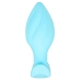 Cuties Vibrating Plug Blue - Compact Rechargeable Silicone Model 8 cm
