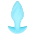 Cuties Vibrating Plug Blue - Compact Rechargeable Silicone Model 8 cm