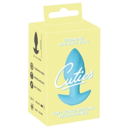 Cuties Vibrating Plug Blue - Compact Rechargeable Silicone Model 8 cm Cuties Vibrating Plug Blue - Compact Rechargeable Silicone Model 8 cm