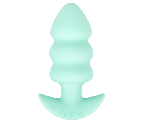 Cuties Vibrating Mini Plug Green - Compact Silicone Intimate System USB