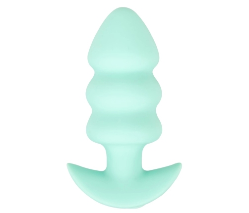 Cuties Vibrating Mini Plug Green - Compact Silicone Intimate System USB