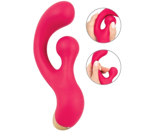 Sweet Smile G-Spot Vibrator with Rotation, Dual Motors, 18 cm, Purple