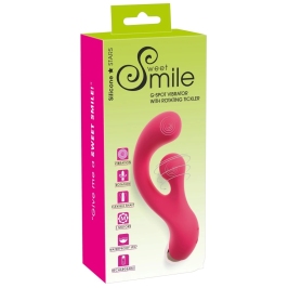 Sweet Smile G-Spot Vibrator with Rotation, Dual Motors, 18 cm, Purple