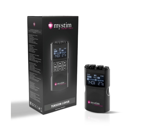 Mystim Tension Lover 2 Advanced E-Stim Control Unit, 2 Channels, USB-C