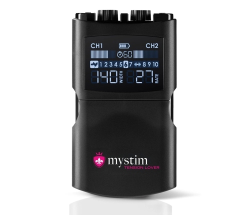 Mystim Tension Lover 2 Advanced E-Stim Control Unit, 2 Channels, USB-C
