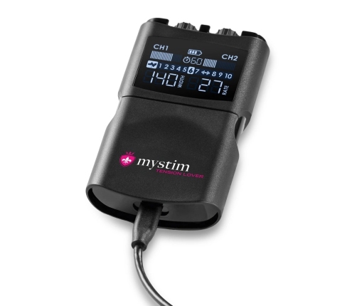 Mystim Tension Lover 2 Advanced E-Stim Control Unit, 2 Channels, USB-C