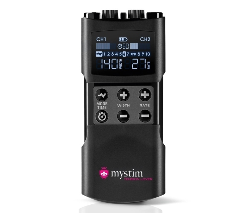 Mystim Tension Lover 2 Advanced E-Stim Control Unit, 2 Channels, USB-C