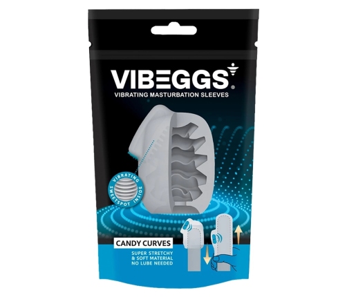 Vibeggs Candy Curves Vibrating Flexible Stimulation Sleeve Unisex