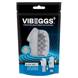 Vibeggs Blow Misty Vibrating Flexible Unisex Sleeve, Waterproof, Reusable