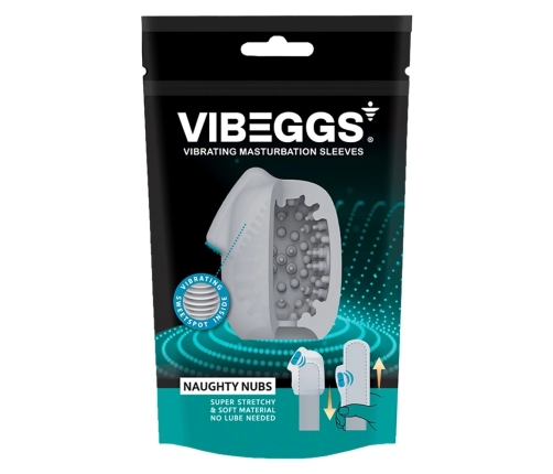 Vibeggs Naughty Nubs Intimate Vibration Sleeve, Flexible Design