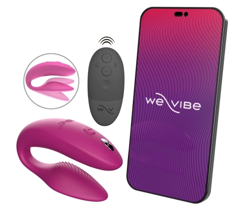 We-Vibe Sync 2 Pink - Flexible Silicone Couples Device, App Control