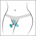 We-Vibe Moxie+ Aqua Discreet Wearable Panty Device with Remote & App