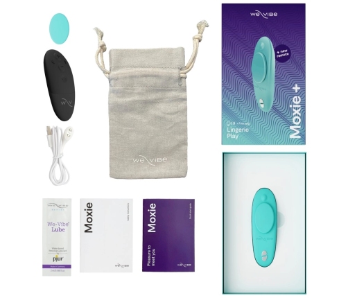 We-Vibe Moxie+ Aqua Discreet Wearable Panty Device with Remote & App