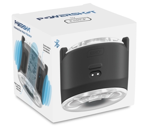 Kiiroo Power Shot Interactive Compact Intimate Device, Black, 6.8x8x7.7cm