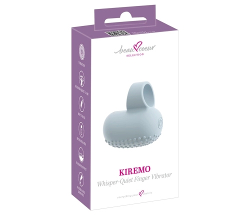beau coeur Kiremo Finger Vibrator Silicone Compact Waterproof 10 Modes