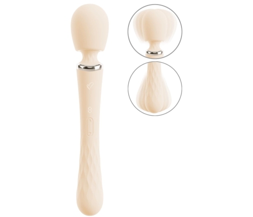 beau coeur Taviro Big Wand Massager - Dual-Ended, Waterproof, 31.7 cm