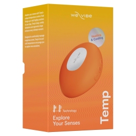 We-Vibe Temp Tangerine Compact Lay-On Device with Warming & Cooling