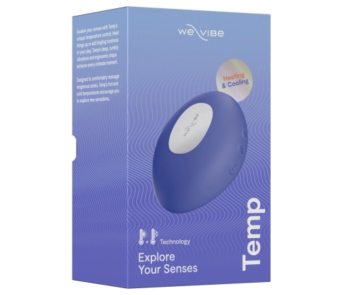 We-Vibe Temp Lavender Blue - Temperature Control Compact Massager 9.5cm