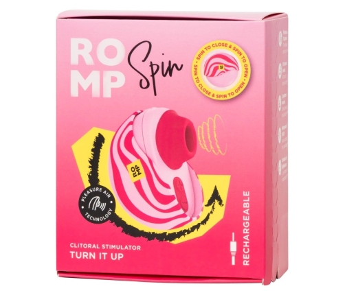 ROMP Spin Compact Air-Pulse System with Protective Case, 7 cm, Pink