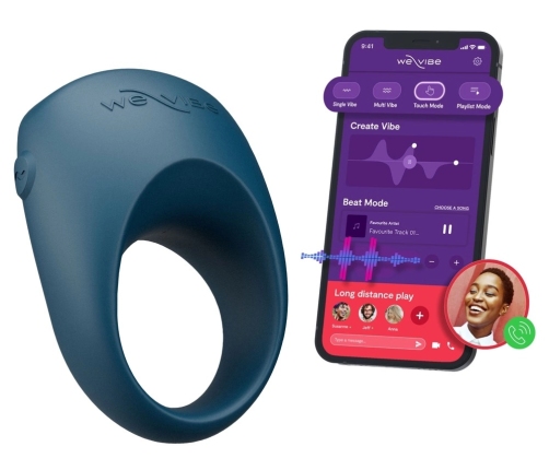 We-Vibe Pivot 2 Slate - Silicone Intimate Comfort Ring with App Control